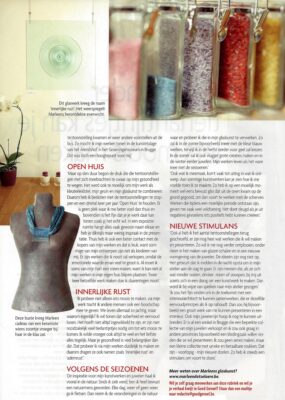 Persartikel over de glascreaties van Marleen Dotselaere - Zonder tierlantijntjes