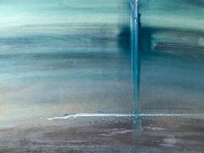 Intuïtieve Intuïtieve aquarel met de nat-in-nat methode in de reeks Zee en Strand